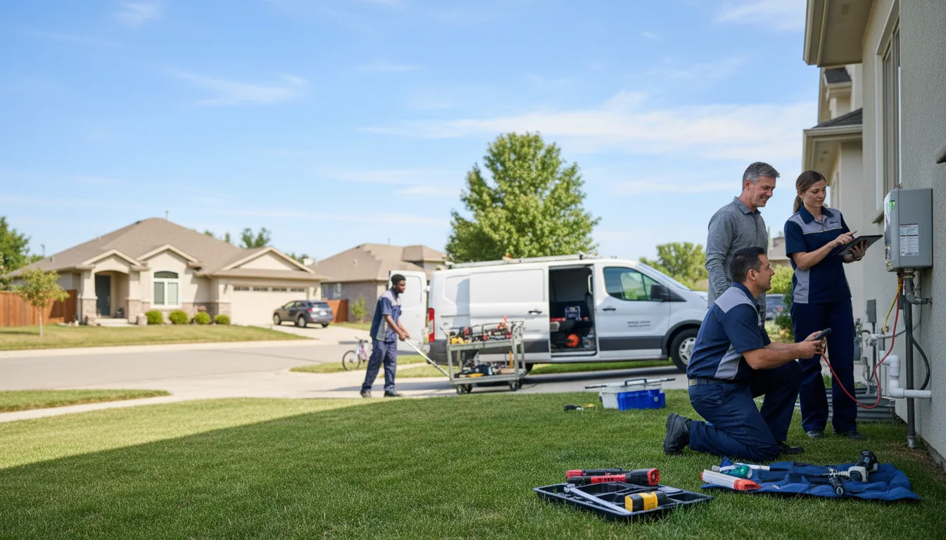 Tankless water heater service in London, OH